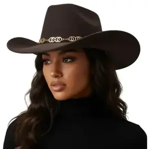 TANNER FAUX SUEDE COWBOY HAT BROWN