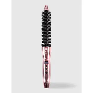 Perfecter Pro Heated Round Brush 0.75" - Curling Iron Alternative Hair Tool - Curl, Wave & Lift with Less Frizz & More Shine