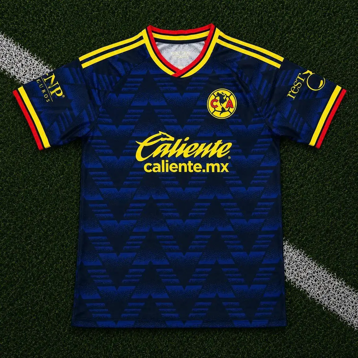 Royal Blue Club America Home Soccer Shirt 26-27, Quick-Dry Short Sleeve Soccer Jersey, Breathable Game Day Sports Top, Liga MX Fan Gear