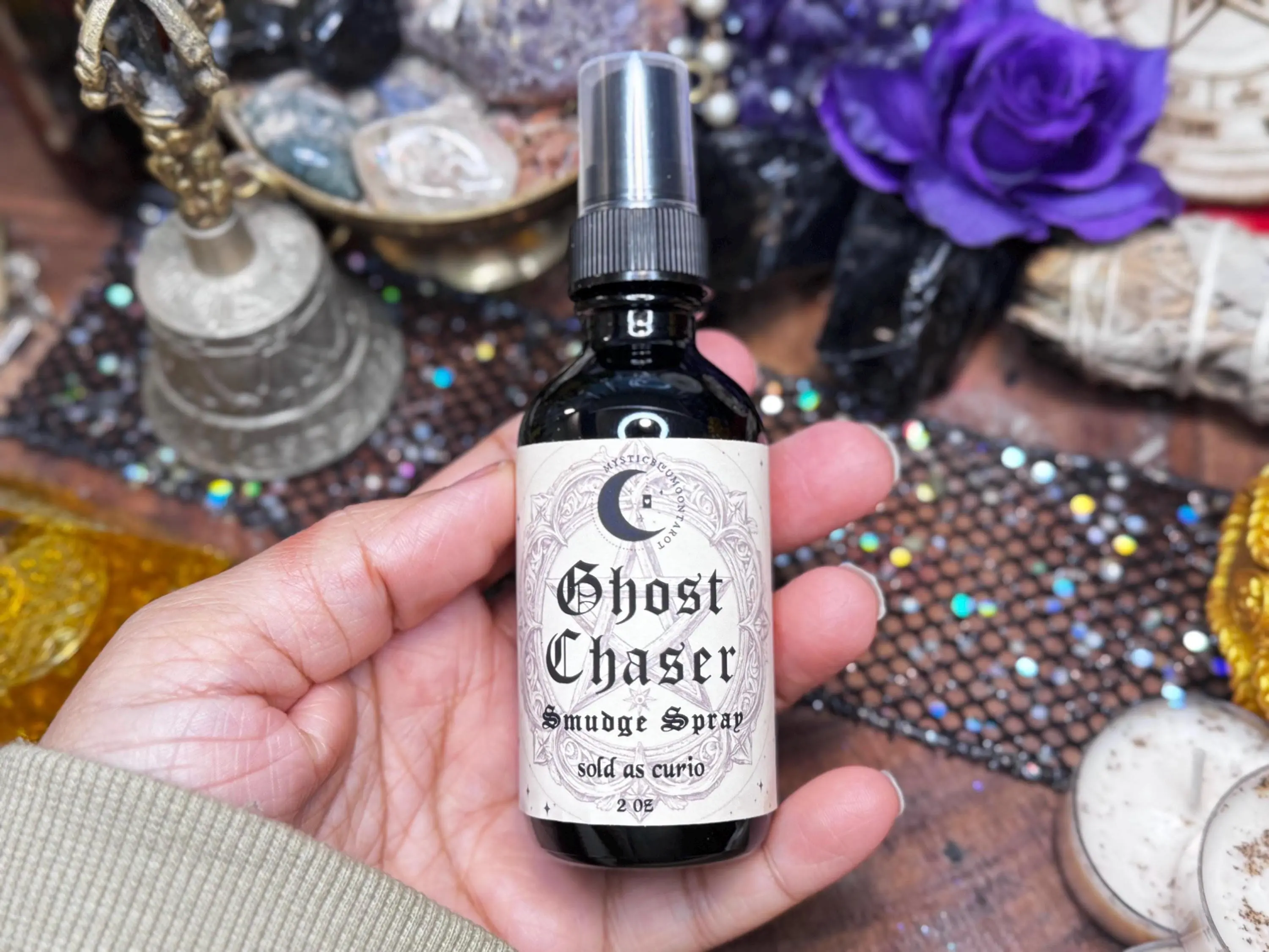 Ghost Chaser Smudge Spray: Altar Intention, Clear Negative Energy (2oz)