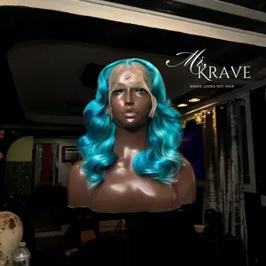 MR.KRAVE CUSTOM BLUE 13x6 24 INCH FRONTAL WIG