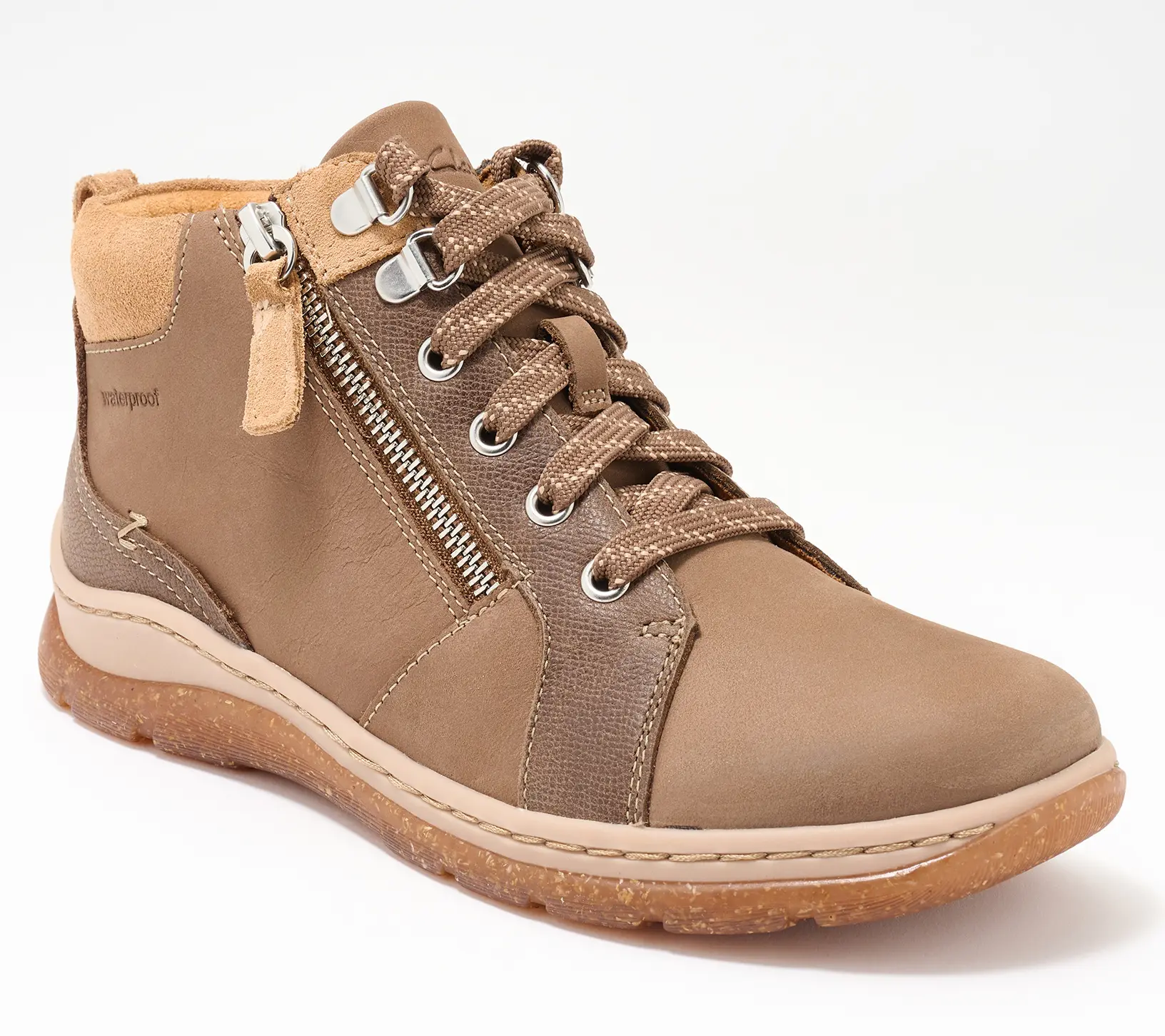 Clarks Signature Waterproof Leather Boots -Orlene Top Clarks Signature Waterproof Leather Boots -Orlene Top