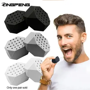 2 Pack Jaw Trainer 50/60 Lbs, Facial Chewing Muscle Training, Stress Relief Face Fitness Ball, Lower Jaw Contour, Jawline Trainer, No Ca Prop 65 Warning