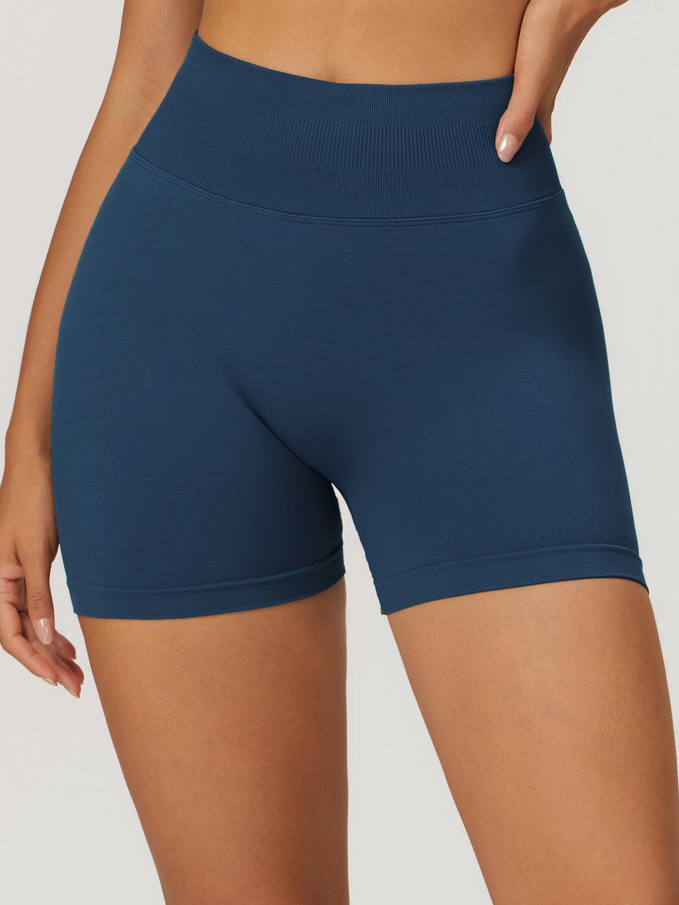 Women's Scrunch Butt Lifting Workout Shorts - High Waisted Seamless Booty Biker Shorts for Gym, Running & Squat