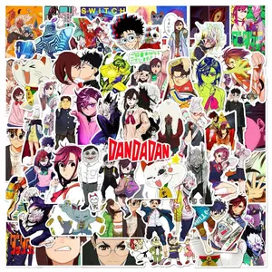 DanDaDan 50pc Sticker Pack for Dandadan Fans - Waterproof & Durable Vinyl Stickers with Various Anime Designs for Everyday Use