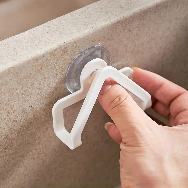 2 pcs sponge rack with suction cups, Wall Mountable, plastic water tank storage box, bathroom and kitchen storage box, quick-drying type