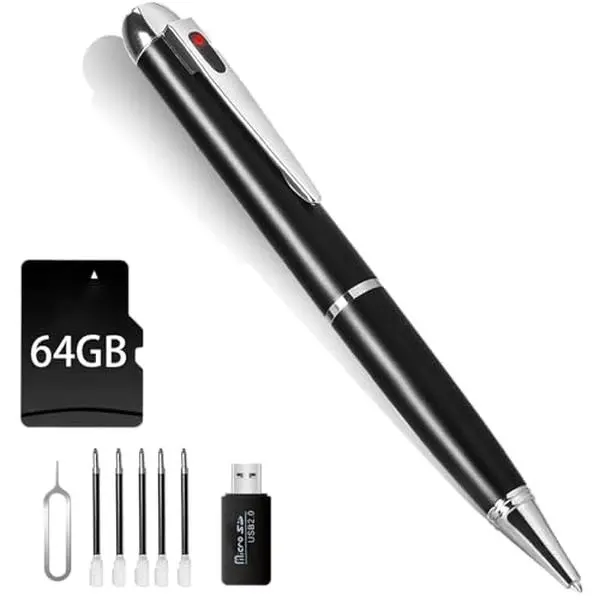 1080P Mini Hidden Camera, HD Camera Pen - Nanny Cam Mini Security Cameras, Long Battery Life,Easy to Use, Micro Pen Camera for Important Moment [2026 Upgrade】