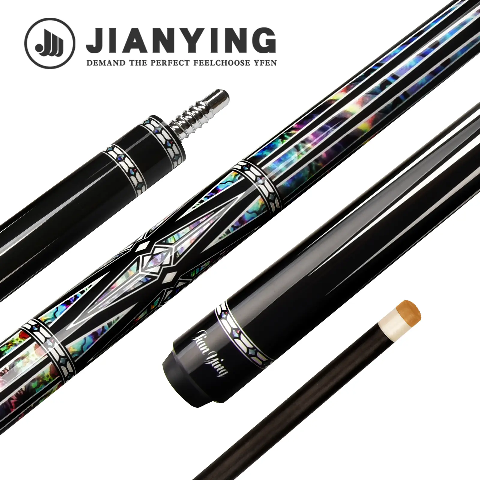 JIAN YING YFEN 2026 NEW Carbon Fiber 1/2 Billiard Cue 58-inch 11.5