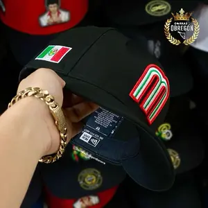 New Era 9FORTY Adjustable Mexico national baseball team Black Cap – Script Logo, Mexico Flag Side Patch, Curved Brim Strapback Hat