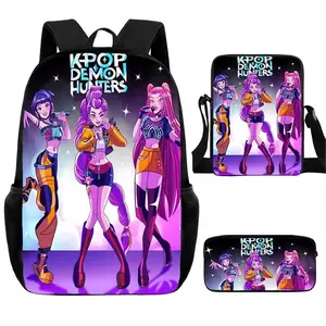2026 new 3-piece Backpack solid color women's backpack witch group star print zipper closure Trendy backpack fashionable and versatile casual trend suitable for students going to school, campus, going out to work, traveling women's backpack