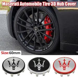 Maserati Wheel HUB Center Caps Set, Durable & Stylish Car Accessories, Enhance Your Vehicle’s Look, Perfect Fit for Maserati Models
