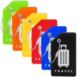 Silicone Luggage Tag, Name ID Card Design Luggage Tag, Travel Suitcase Tag, Identification Badges & Supplies, Travel Essentials, Quick Recognition