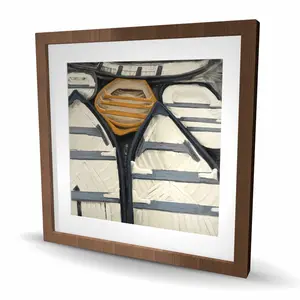Begin Home Decor C1FM24246PZTM1 24 x 24 in. Canoes - Coastal Framed Matted Print Wall Art - Home Decor Art