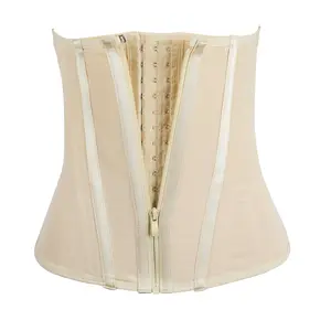 Women's Solid Zipper Front Waist Trainer,Tummy Shaper for Postpartum Recovery,Corset Shaper,Everyday Floral Lace Bow Lingerie Set Lace Overbust butt lift trainer body shaper zipper Full bloom calostrum Compression Womenswear Basic Shapewear Minimalist