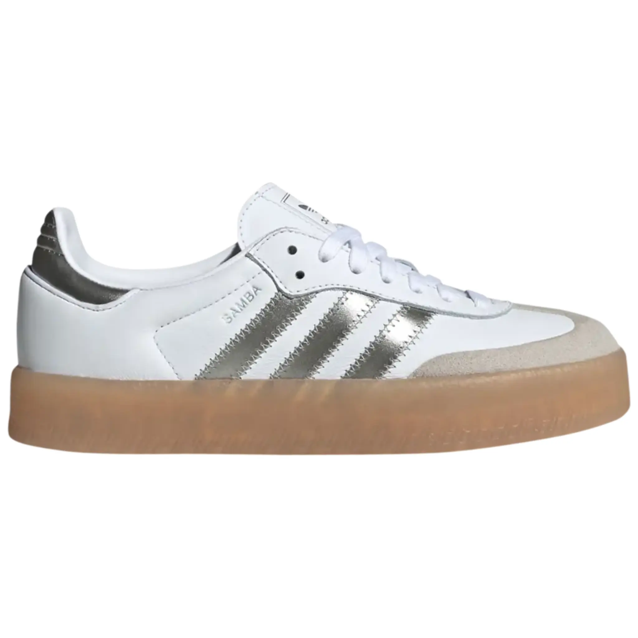 Adidas Originals Women's Silver Sambae Casual Sport Sneakers - Trendy Walking, Walking Fashion Style, JS3943, Trendy Walking Sneaker, Walking Fashion Sneakers