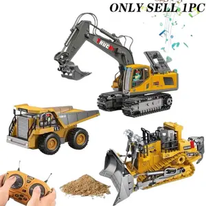 Remote Control Excavator Toy, 1 Box Construction Vehicle Toy with Light & Sound, Birthday Gift for Boys, Classic & Novelty Toys