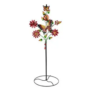 Plow & Hearth Plow & Hearth Solar Metal 4-in-1 Wreath Garden Decor