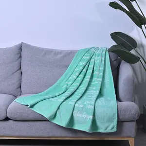 Shop LC HOMESMART Letters Printed Ultra-Soft Breathable Flannel Bed Blanket Comforter Mothers Day Gifts
