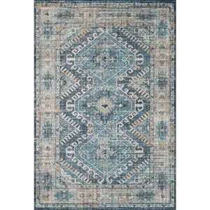Loloi II Skye SKY-03 Denim Natural Traditional Power Loomed Rug