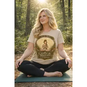 Creator & Illustrator Prayer Woman illustration T-shirt | Artist/Illustrator design