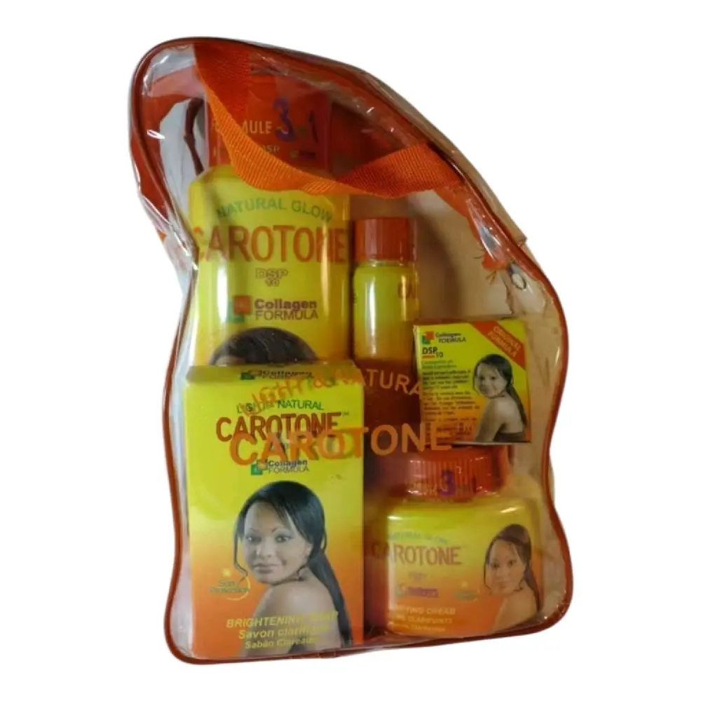Carotone 5-Piece Moisturizing Body Skincare Set with Cosmetic Beauty Personal Storage Organizer