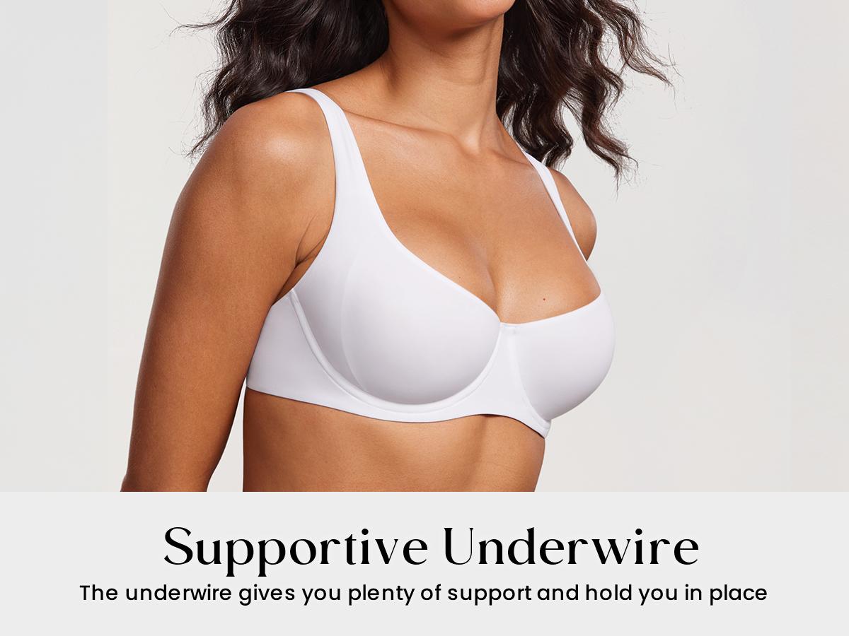 Unlined Balconette Bra No Padded Underwired Double Layer Cup Adjustable Straps Soft Stretchy Invisible Under Low Cut Tops Unlined Balconette Bra No Padded Underwired Double Layer Cup Adjustable Straps Soft Stretchy Invisible Under Low Cut Tops