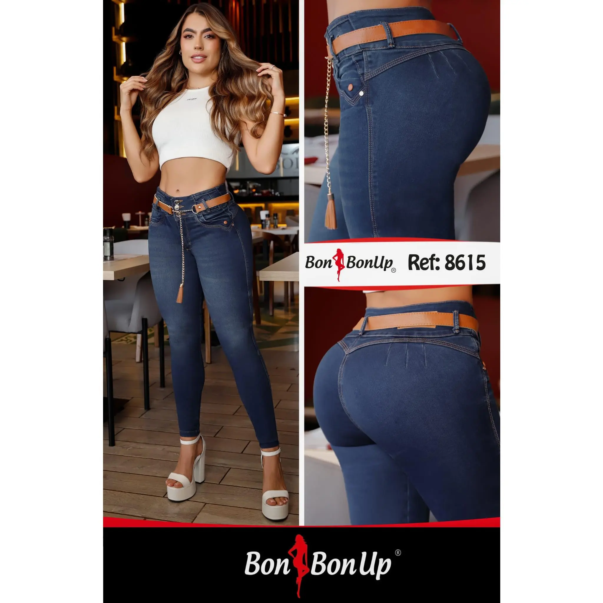 8615 BUTT-LIFT JEANS BY BON BON UP