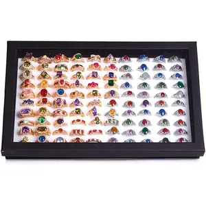 Rings Display Tray  100 Slot Case Box  Storage Box