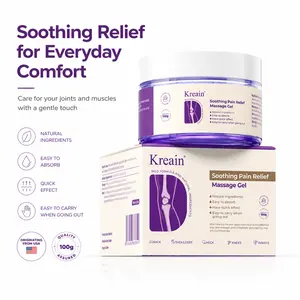 Kreain 3 Rapid Relief Muscle Therapy Gel Soothes Knees Lumbar Neck Hands & Feet with Boswellia Glucosamine & Collagen Natural Ingredients for Enhanced Relief