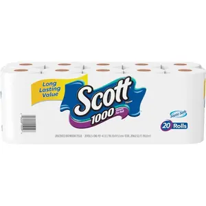 212 MAIN KCC20032 1-Ply White Bath Tissue - 1000 Sheets, RV Ready, Septic-Safe, Long-Lasting