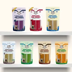 Benji & Louie Yak Chews for Dogs, Himalayan Yak Chews Flavored for Medium & Large Dogs, Yak Cheese for Dogs, Medium Size, 2 Count