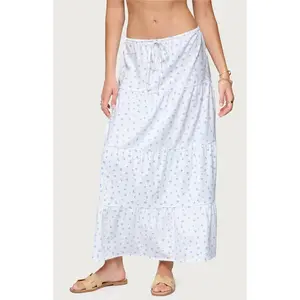 Edikted Women's Charley Floral Tiered Maxi Skirt - Multicolor