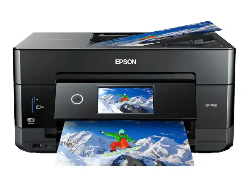 Epson Expression Premium XP-7100 Wireless All-in-One Inkjet Printer, Color Photo Printer with Print, Scan, Copy & Fax, Auto 2-Sided Printing, Wi-Fi, 30-Sheet ADF, Mobile Printing, Compact Home Office Printer for Photos & Documents