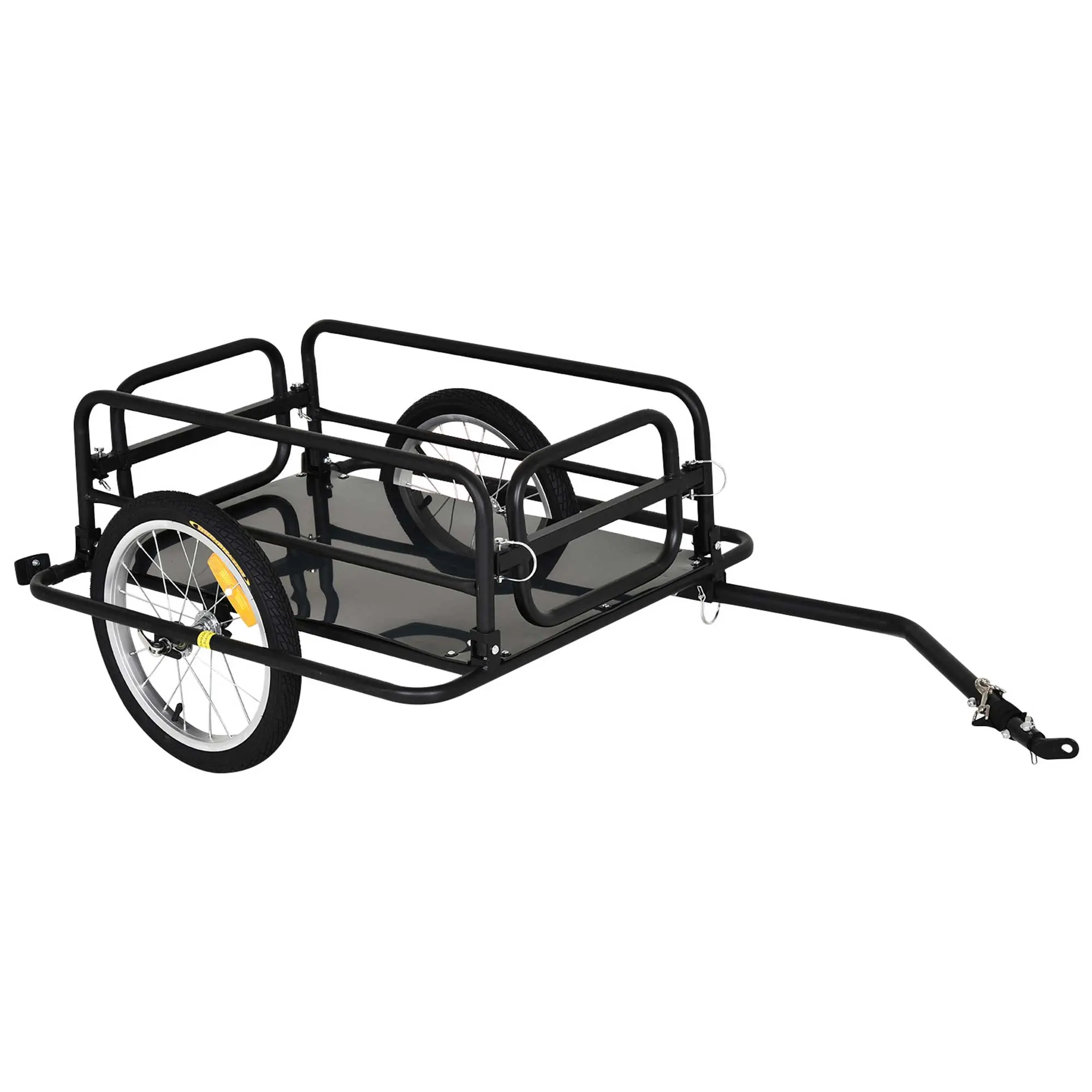Aosom Heavy-Duty Steel Frame Bike Cargo Trailer, 16
