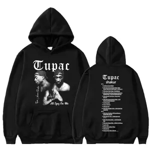 [Tupac] 2pac Hip Hop Hoodie Vintage Tupac Sweatshirt Hoodies T-Shirt, 90s Hip Hop Shirts, 2Pac Graphic Tee