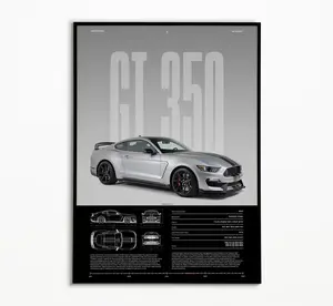 Ford Mustang Shelby GT350 Print | Car | Car Print | Hyper Car Poster | Super Car Print | Art Print | Car Poster | Home Decor | Wall Decor