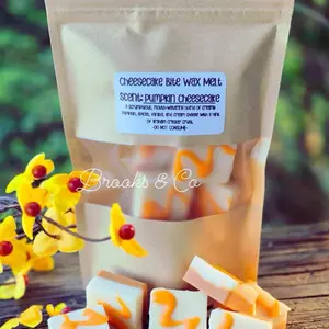 Cheesecake Soy Wax Melts - Scented Candle Wax Melt with Creamy Pumpkin Spice & Cheesecake Fragrance