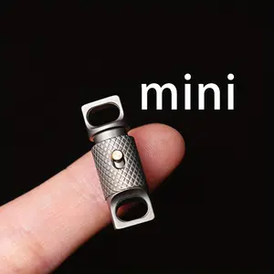 Durable Dark Grey Titanium Alloy 1pc Mini  - Quick Release Keyring with 360 Degree Rotation, Simple Style, Non-braided Key Organizer tuff   key chain holder dancin dolls god  of  war  multiple purpose aesthetic  Scrunchie Lanyard Retractable Keychain