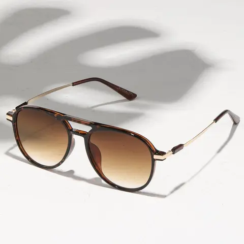 Women's Vintage Trendy Tortoiseshell Top Bar Design Glasses, Retro Outdoor Large Size Oversized Glasses, Fashionable Stylish Glasses for Women & Girls for Everyday Use, Trendy Beach Eyewear, Decorative Glasses, Stylish Shades, Casual Stylish Glasses