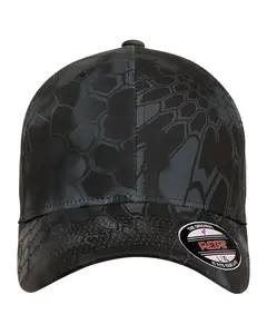 Flexfit Men's Kryptek Pattern Cap 6-Panel Structured Mid-Profile Stretch Fit Visor 6277KR 100% Polyester Durability Everyday Use