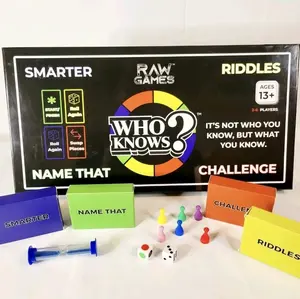 Who Knows? Board Game with Custom Design Dice