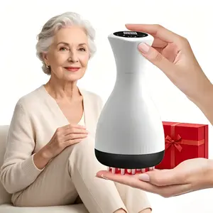 Electric Body Shaping Meridian Brush, Thermal Heating & Vibration Scraping Massage, Full Body Muscle Relief for Back Neck Shoulder Legs, Practical Household Relaxation Gift for Parents