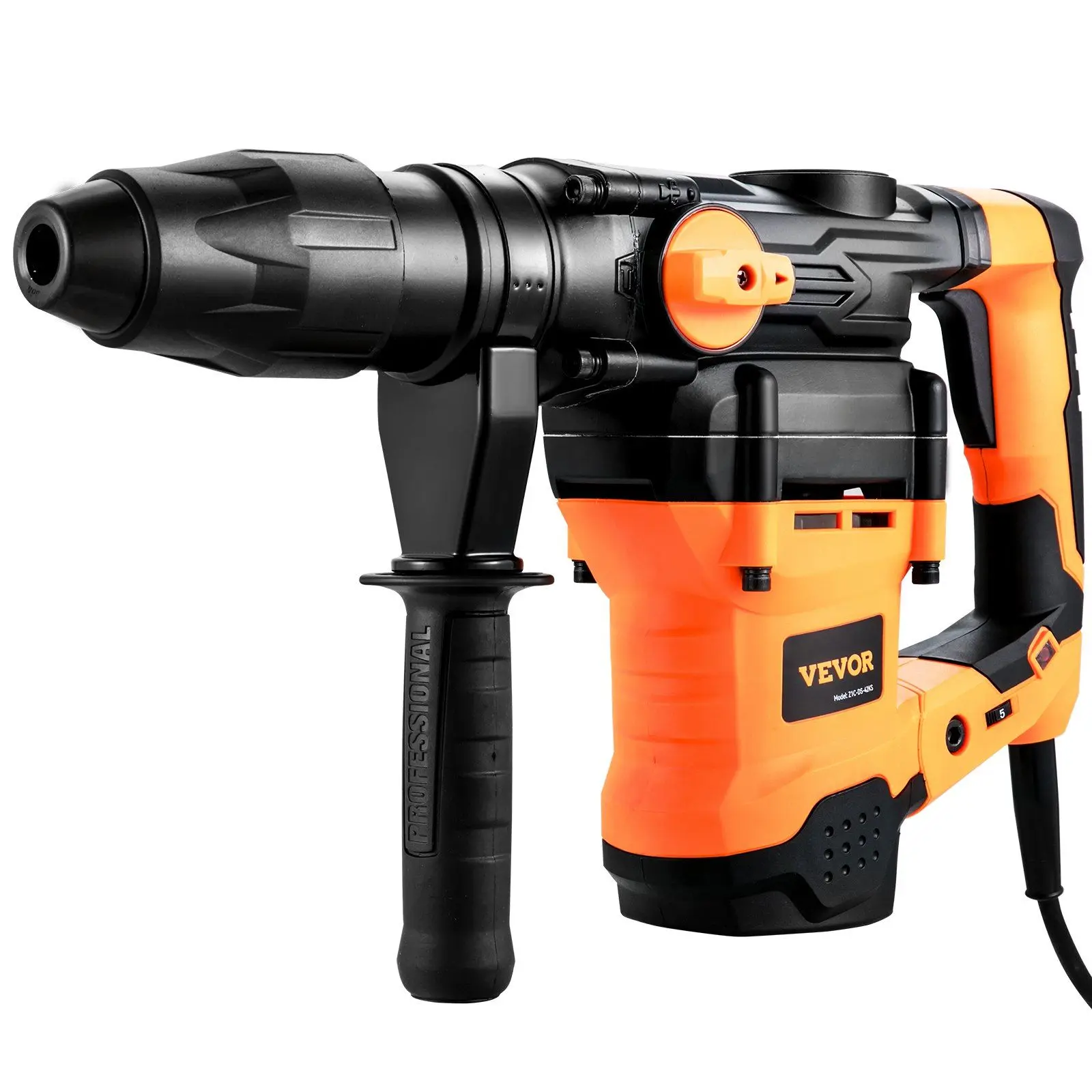 VEVOR Rotary Hammer Drill Corded Drills 1-9/16" 3 Modes SDS-MAX Chipping Hammers