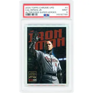 Cal Ripken Jr. Baltimore Orioles 2025 Topps Chrome Update Alter Ego's Super Heroes Case Hit #4 PSA Authenticated 9 Card - Fanatics Authentic Certified