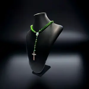 Green Saint Jude Tadeo Rosary for Religious Devotion