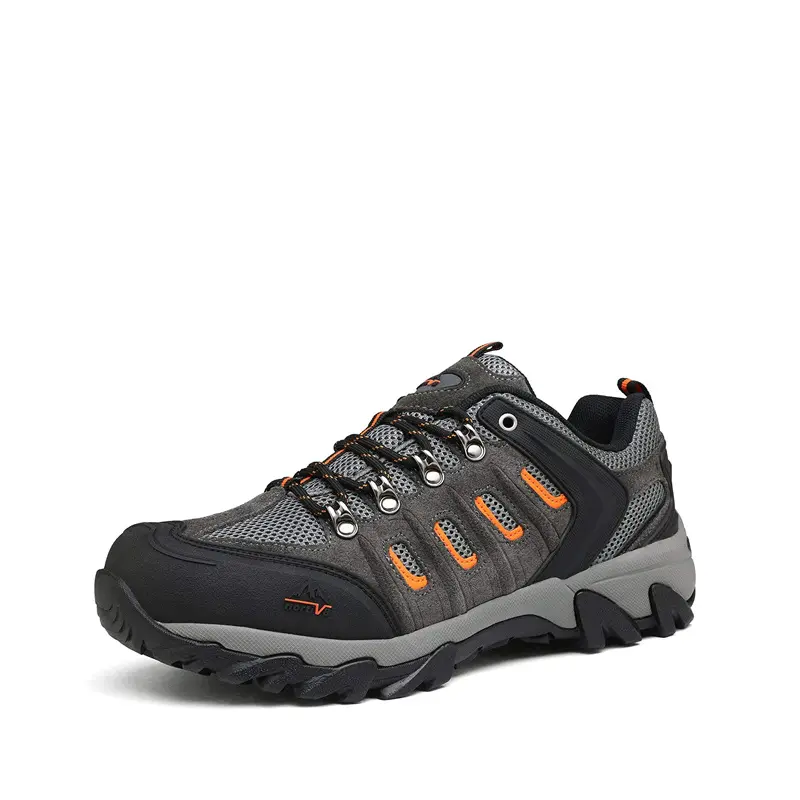 Dream Pairs Men's Waterproof Suede Leather Hiking Shoes, Low-Top Casual Outdoor Trainers with Comfortable Arch Support and Rugged Rubber Outsole, Casual Hiking Shoes, Camping, Anti-Slip Outsole, Outdoor Hiking Shoes, Hunting