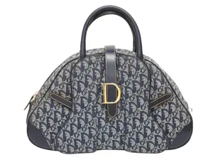 Pre-owned Dior Canvas Tote Bags Trotter Double Saddle