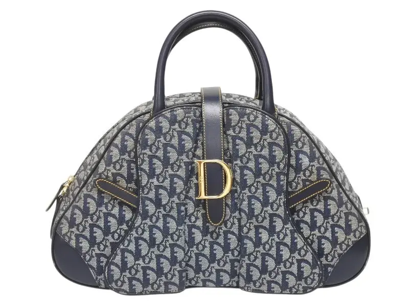 Pre-owned Dior Canvas Tote Bags Trotter Double Saddle