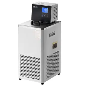 VEVOR Laboratory Chiller Circulator 6L Chiller Lab Low Temperature Cooling Liquid Circulator Pump Chiller Lab Recirculating Chiller Water Bath Recirculating Water Cooling Chiller for LaboratoryVEVOR Super Brand Day