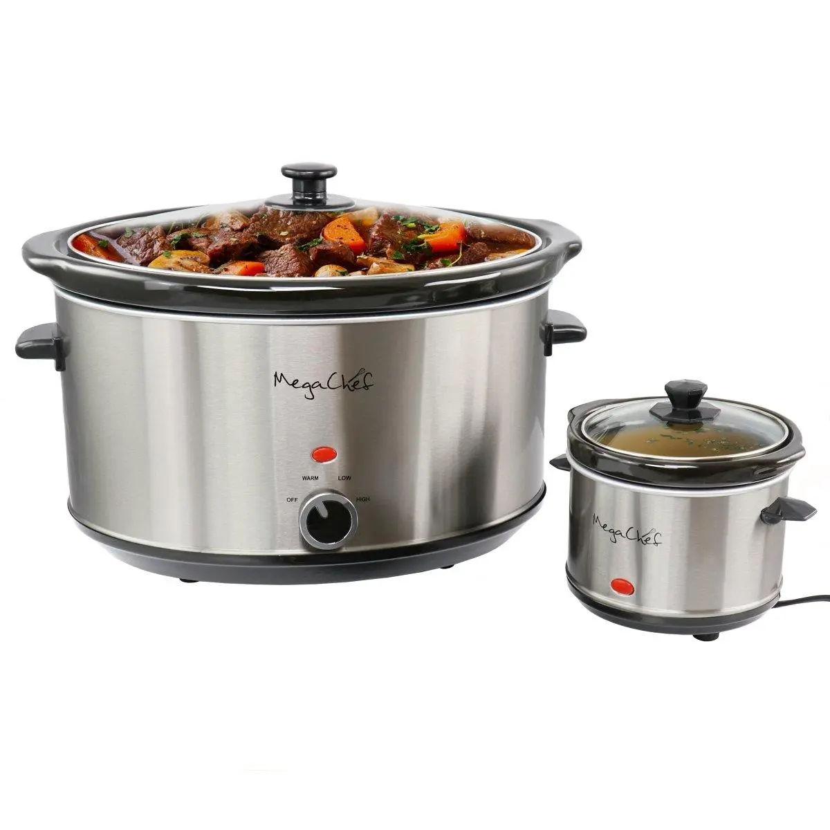 8 qt. Slow Cooker with Bouns Mini 0.6 qt. Warmer